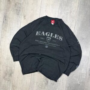 Vintage 2000s Philadelphia Eagles NFL football sleeve hits shirt Size XL